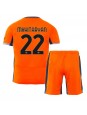 Inter Milan Henrikh Mkhitaryan #22 Ausweichtrikot für Kinder 2023-24 Kurzarm (+ Kurze Hosen)